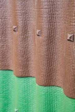 Samples of corrugated roofing Stock Photos