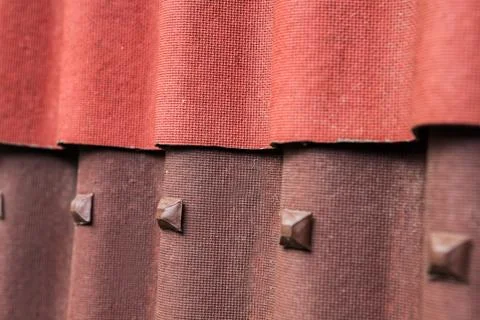 Samples of corrugated roofing Stock Photos
