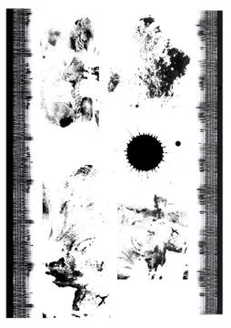 Samples of errors of printer Stock Illustration