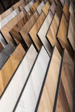 Samples of laminate or parquet with a pattern and wood texture for flooring Фото