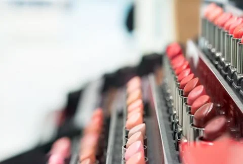 Samples of lipstick Stock Photos