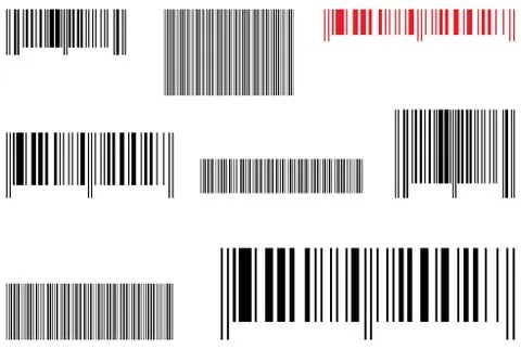 Samples selling barcode. Stock Illustration
