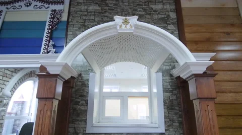 Samples of the sheets in the office. White arch Stock Footage 57324651