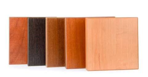 Samples of  stained wood Stock Photos