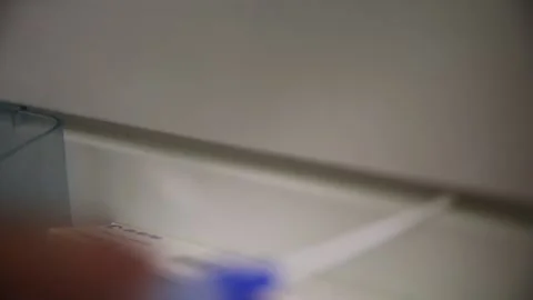 Sampling of sanitary dead corner of bacteria breeding in freezers and refrig Video stock 202260309