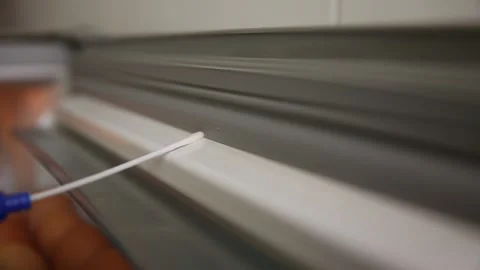 Sampling of sanitary dead corner of bacteria breeding in freezers and refrig Stock Footage 202260312