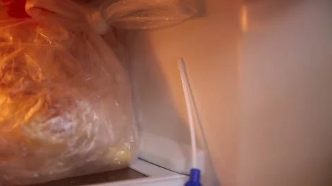 Sampling of sanitary dead corner of bacteria breeding in freezers and refrig Stock Footage 202260378