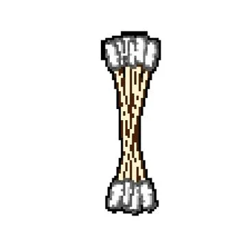 Sampling sterile swab pixel art vector illustration Stock Illustration