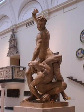 Samson Slaying a Philistine Stock Photos