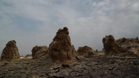 SAMSUNG CSC Salt structure close-up inside Dallol volcanic crater, Danakil de Foto stock