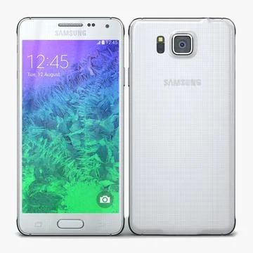 Samsung Galaxy Alpha Dazzling White 3D Model