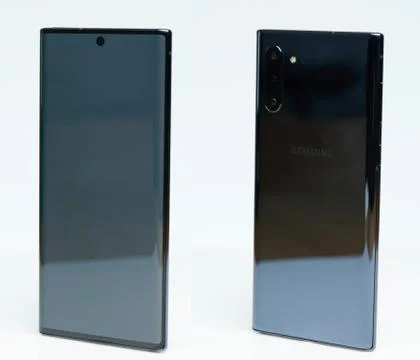 Samsung galaxy note 10 Stock Photos