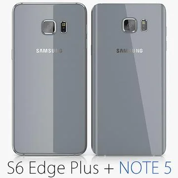 3D Model: Samsung Galaxy Note 5 + S6 Edge Plus Titan #96461819