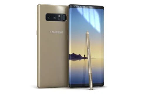 Samsung Galaxy Note 8 Maple Gold ~ 3D Model #90948064