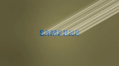 Samsung Logo Light Reveal Stock Footage 157698271