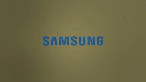Samsung Logo Wind Dissolve Video stock 157698878