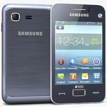 Samsung Rex 80 S5222R Blue 3D Model