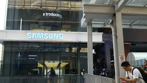 Samsung store Stock Footage 104968189