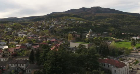 Samtavro Monastery in Mtskheta, Georgia. Old city. Orthodox Church Stock Footage 245363552