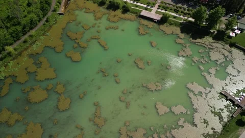 Samtredia Lake 4K Video stock 243489585