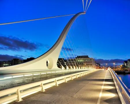 Samuel beckett bridge Stock Photos