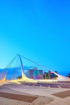 The samuel beckett bridge Stock Photos