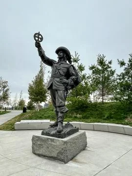 Samuel De Champlain Statue 写真素材