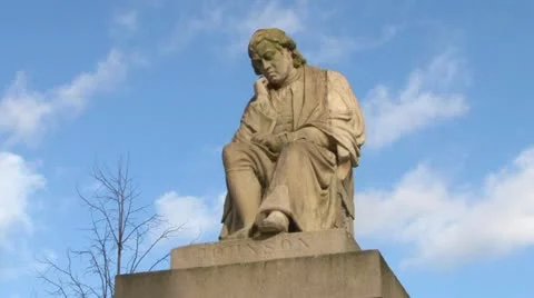 Samuel Johnson Statue Stock Footage 21908219