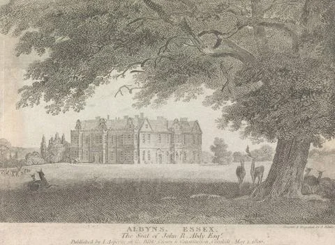 Samuel Rawle, 1771 1860, British, Albyns, Essex, The Seat of John R. Abdy,... Stock Photos