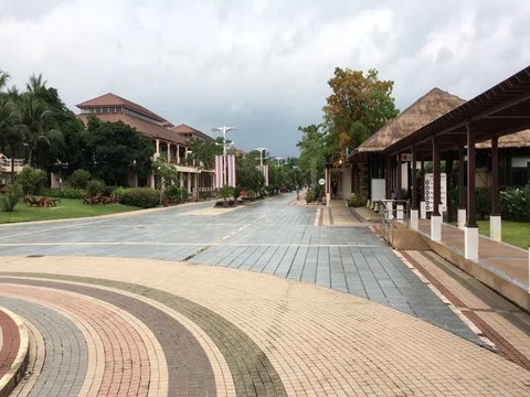 Samui Airport inner zone Video stock 71860188