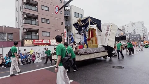 Samurai Armor Float, Asakusa Samba Carnival — G.R.E.S. União dos Amadores 動画素材 346189992