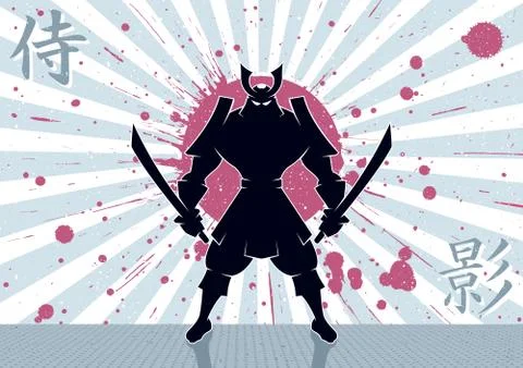 Samurai Background Stock Illustration