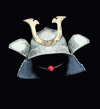 Samurai clown Illustrazione stock
