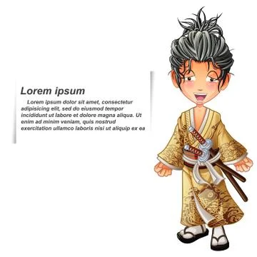 Samurai. Stock Illustration