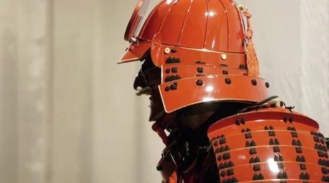 Samurai with the sword, in action Stock Footage 40678348