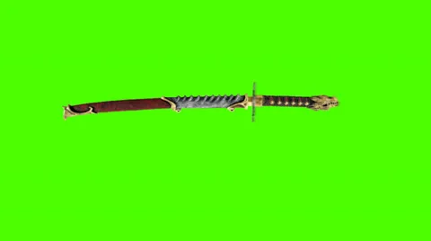 Samurai Sword Stock Footage 22646169