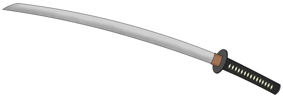 Samurai Sword Stock Illustration