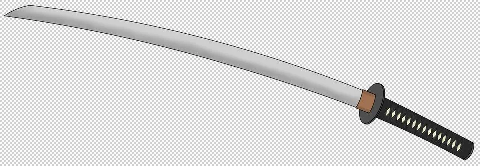 Samurai Sword Stock Illustration