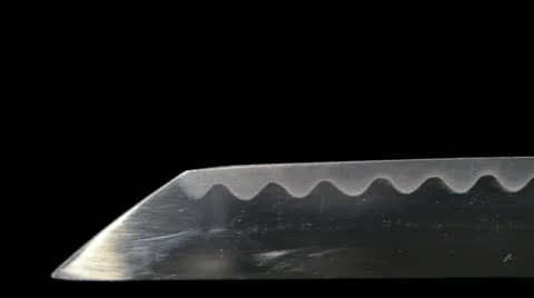 Samurai sword knife horizontal in 10859 Stock Footage 20496662
