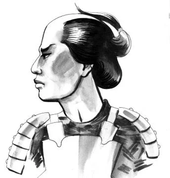 Samurai warrior Stock Illustration