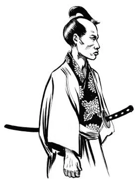 Samurai warrior Illustrazione stock
