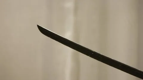 Samurai's sword held ready Stock Footage 40764622