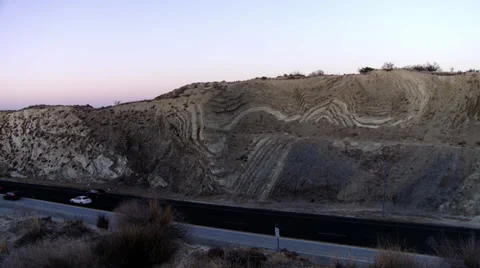 San Andreas Fault Cross-Section Pan Vídeo Stock 27471196