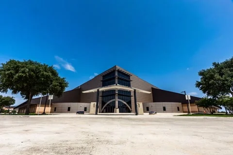 SAN ANTONIO - 2.24.2025 - Timelapse of clouds passing by the Basic Military Video stock 308381347