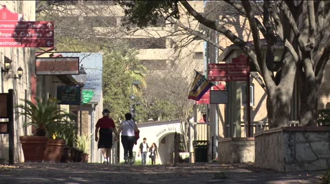 San Antonio River Walk Video stock 64694374