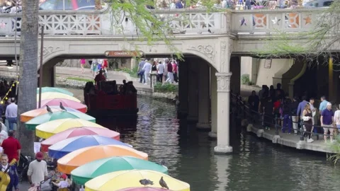 San Antonio Riverwalk Stock Footage 271196632