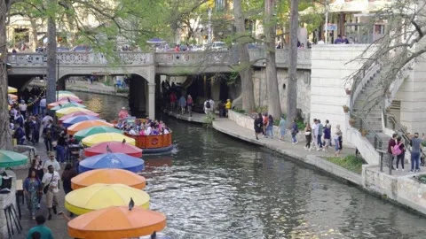 San Antonio Riverwalk Stock Footage 271196769