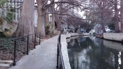 San Antonio Riverwalk Pathway Vídeos de archivo 150124406