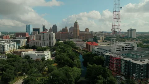 San Antonio Skyline 스톡 동영상 245662569