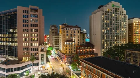 San Antonio Skyline Timelapse Stock Footage 283657405